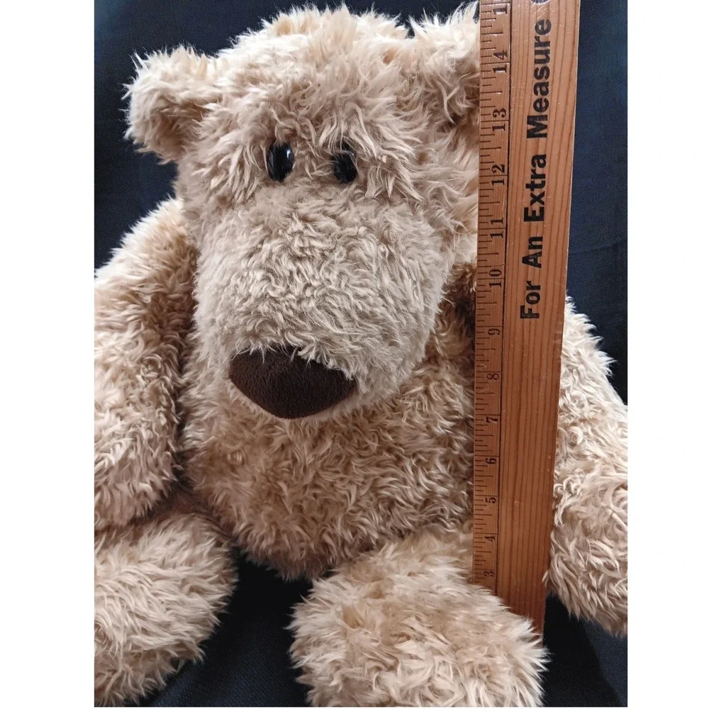 Pottery Barn Kids Gund Tan Shaggy Plush Teddy Bear Clancy Stuffed Animal 14 Inch